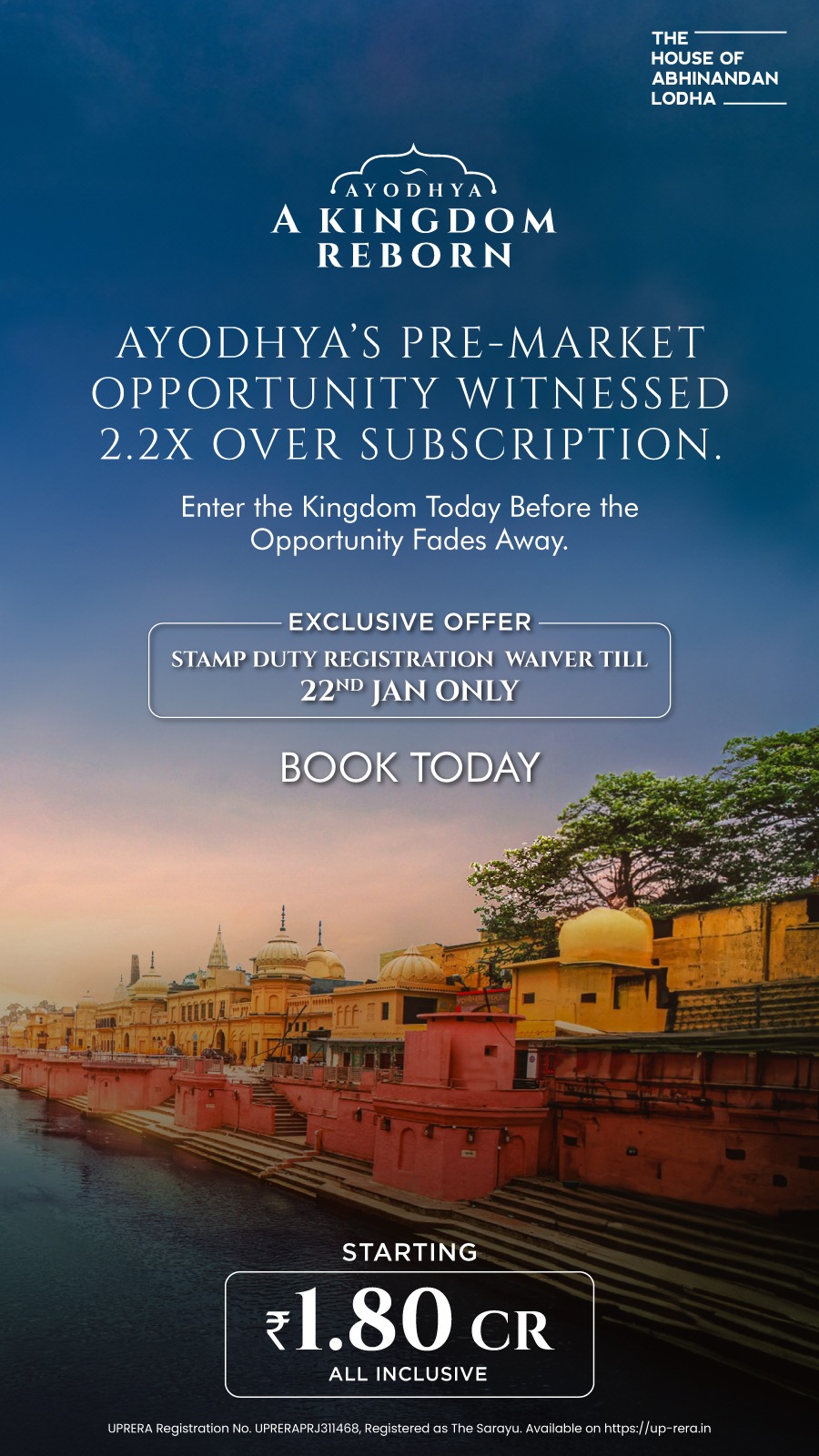 Lodha's Ayodhya: A Pre-Market Real Estate Triumph with Unprecedented Demand Update