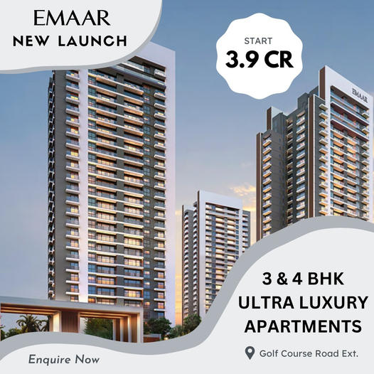 Emaar's New Chapter in Luxury: Ultra Luxury Apartments Starting at ?3.9 CR on Golf Course Road Ext. Update