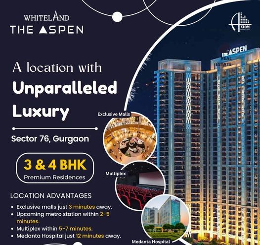 Whiteland The Aspen: Defining Unparalleled Luxury in Sector 76, Gurugram Update