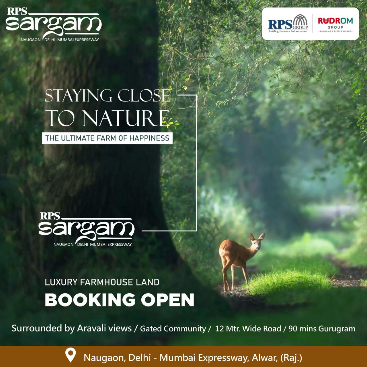 Luxury Farmhouse Land Booking Open at RPS Sargam, Naugaon Update