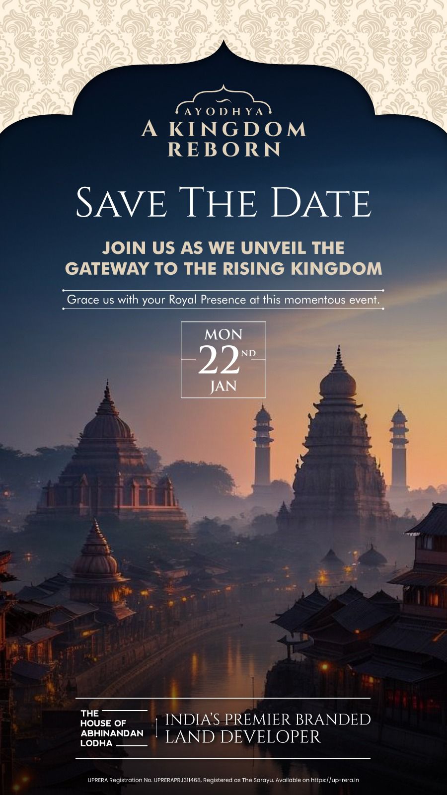 The House of Abhinandan Lodha Presents "Ayodhya: A Kingdom Reborn" – Experience the Royal Grandeur Update