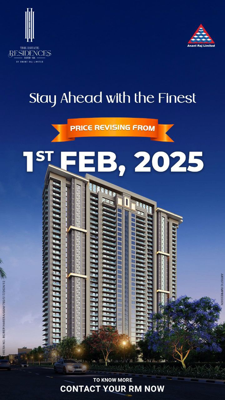 Price Revising Soon at The Estate Residences, Gurgaon - Seize Your Dream Home Now! Update