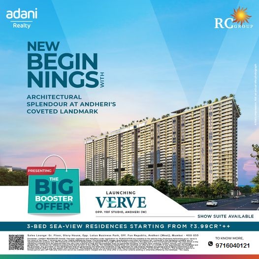 Adani Realty and RC Group Introduce VERVE: A New Era of Luxury in Andheri Update