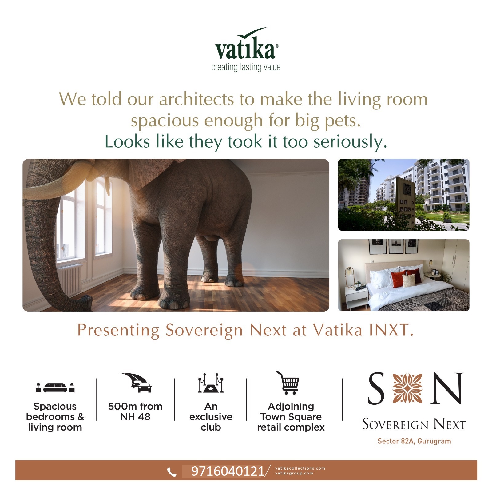 Vatika's Sovereign Next: Spacious Living Reimagined in Sector 82A, Gurugram Update