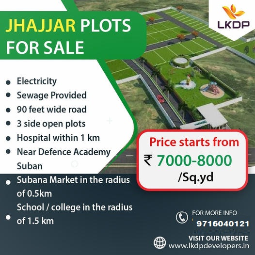 LKDP Developers Announces Prime Residential Plots for Sale in Jhajja Update