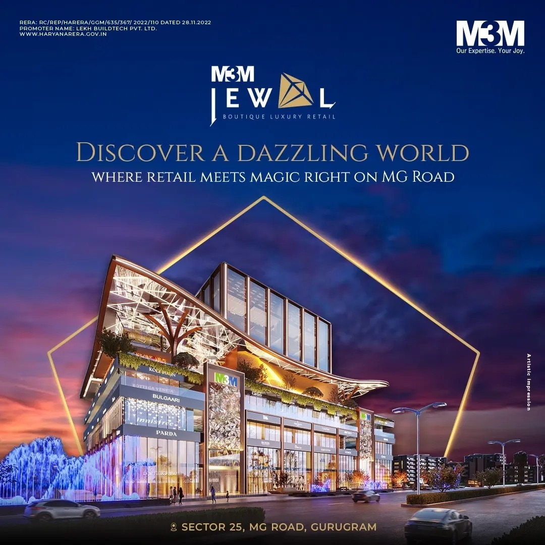 M3M Jewel: The Crown of Boutique Luxury Retail on MG Road, Sector 25, Gurugram Update