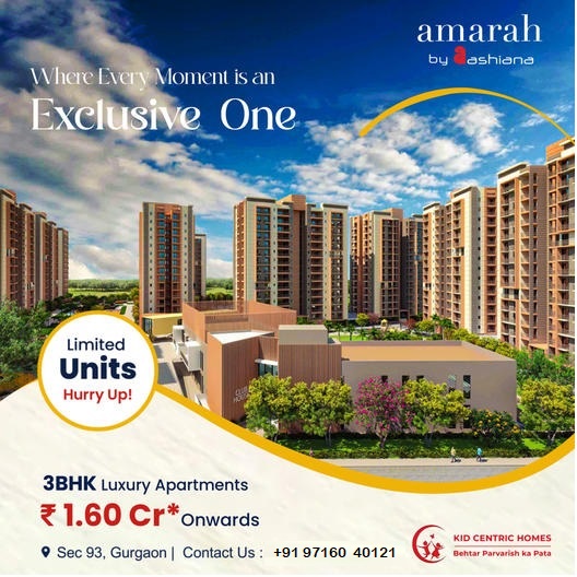 Ashiana Amarah: A Sanctuary of Luxury in Sector 93, Gurgaon Update