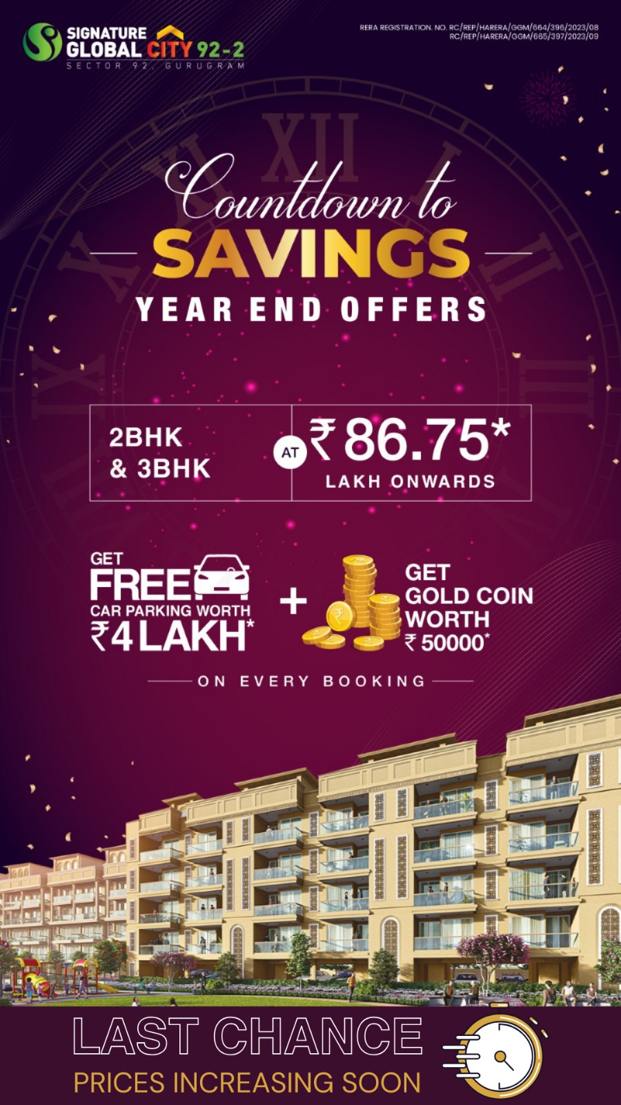 Last Call for Year-End Savings at Signature Global City 92-2, Gurugram: Exclusive Offers on 2BHK & 3BHK Homes Update