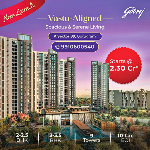 Discover Harmonious Living with Godrej's New Launch in Sector 89, Gurugram Update