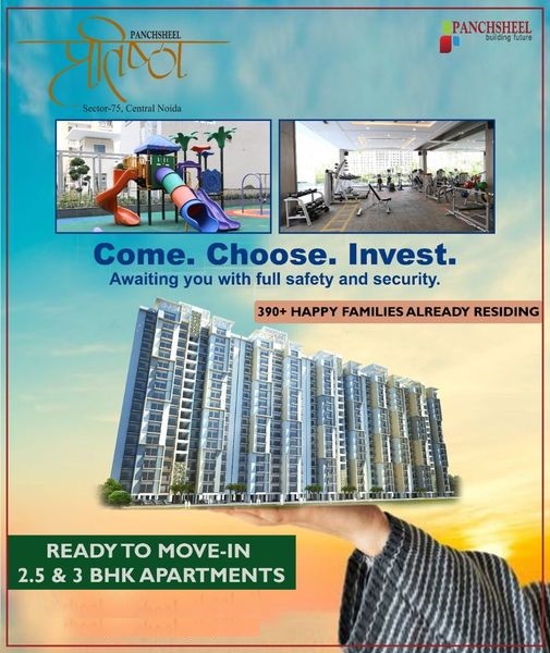 Ready to move-in 2.5 and 3 BHK apartments at Panchsheel Pratishtha in Noida Update