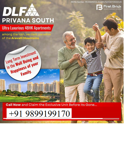 DLF Privana South: Exquisite 4BHK Living in the Heart of Aravalli's Natural Splendor Update