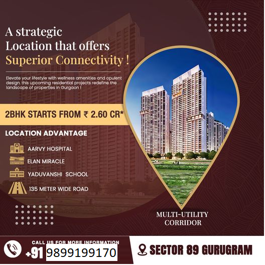 Redefining Urban Connectivity: Luxurious 2BHK Homes Start at ? 2.60 CR in Sector 89, Gurugram Update