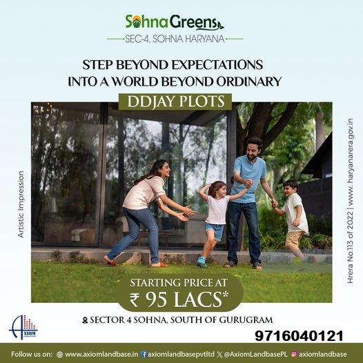 Sohna Greens: Experience Serene Living with DDJAY Plots in Sohna, Haryana Update