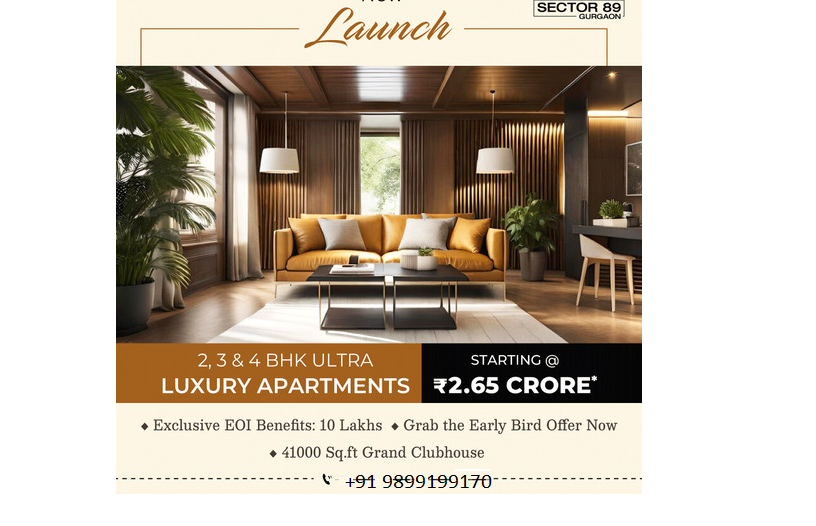 Sector 89 Gurgaon Welcomes the Ultra Luxury Apartments: A Benchmark in Refined Living Update