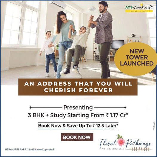 ATS Homekraft Introduces Floral Pathways: Luxurious Living at Ghaziabad's New Tower Update