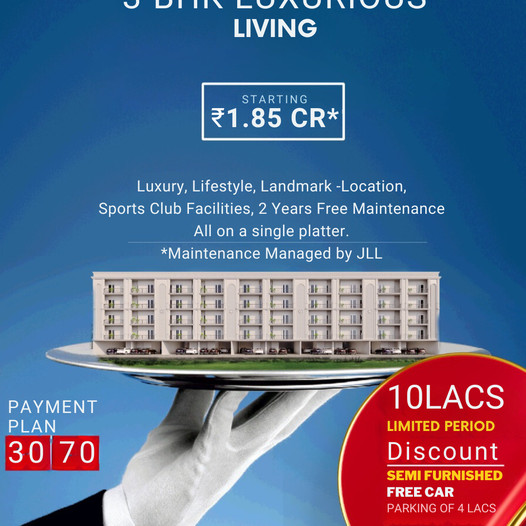 Elevate Your Lifestyle with 3 BHK Luxurious Living Starting at ?1.85 CR Update