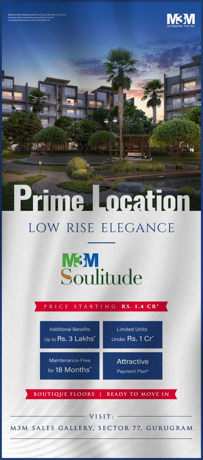 Discover Luxury Living at M3M Soulitude, Gurugram Update