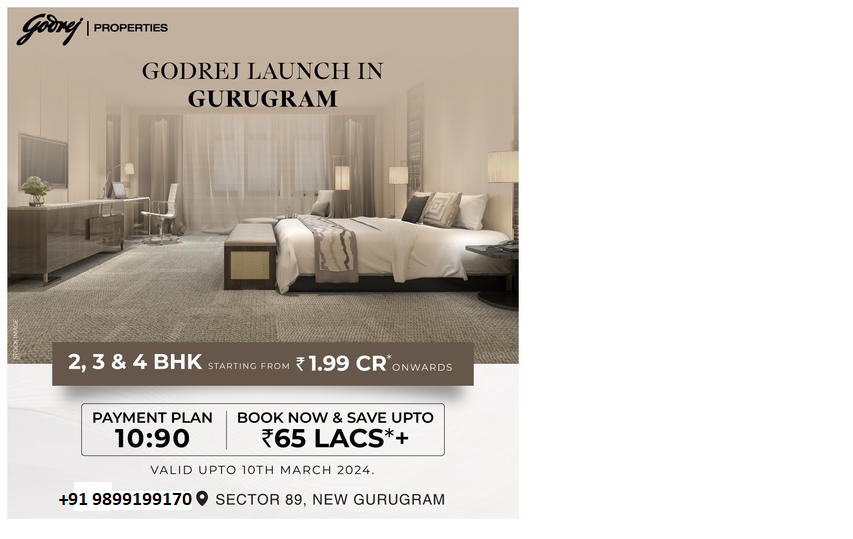 Godrej's New Gurugram Launch: Sophisticated 2, 3, & 4 BHK Homes in Sector 89 Update