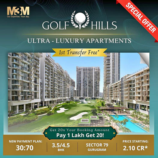 M3M Golf Hills: Redefining Elegance with Ultra-Luxury Apartments in Sector 79, Gurugram Update