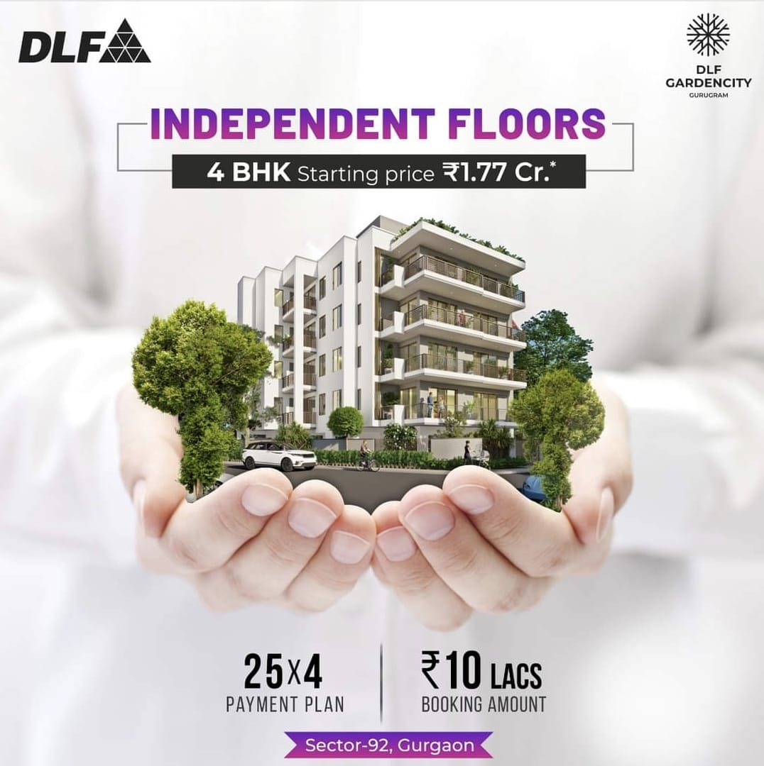 4 BHK Independent Floors @ Rs 1.77 Cr* at DLF in Sector 92, Gurgaon Update