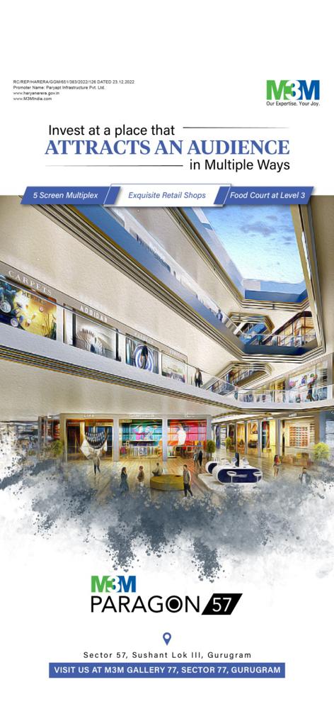 Discover Luxury at M3M Paragon 57: A New Era of Retail and Entertainment in Gurugram Update