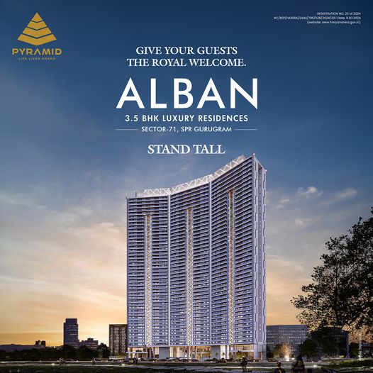 Experience Luxury Living at Pyramid Alban, 3.5 BHK Residences in Sector 71, SPR Gurugram Update