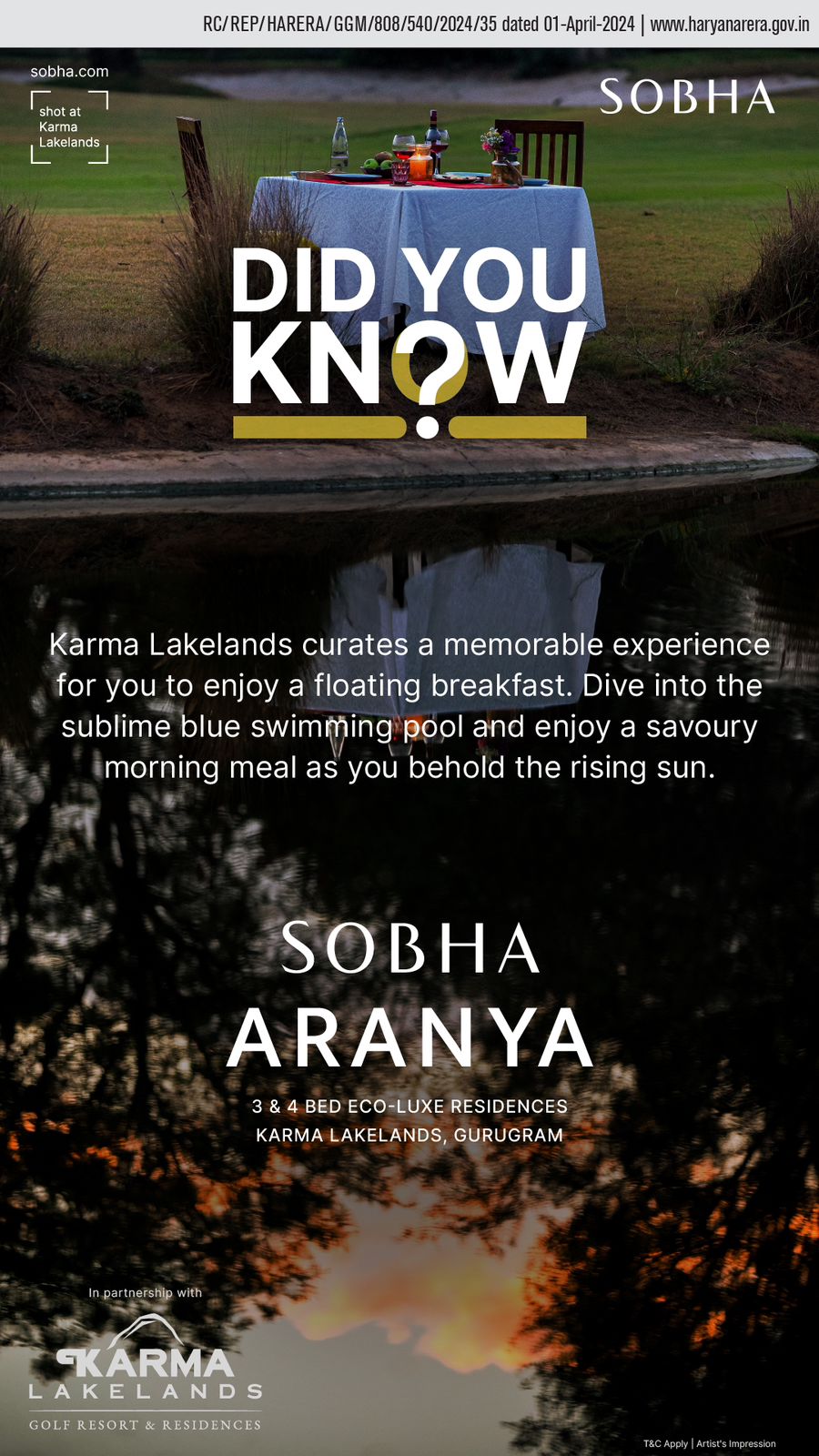 Discover Sobha Aranya Luxury Residences at Karma Lakelands, Gurugram Update