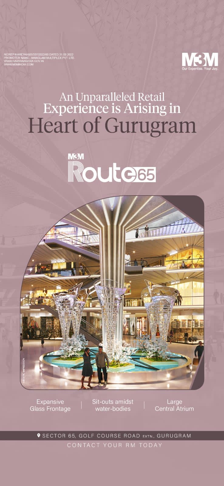 M3M Route65: The Dawn of an Exceptional Retail Era in the Heart of Gurugram Update