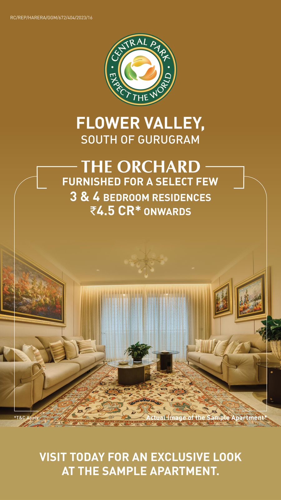 Discover Luxurious Living at The Orchard, Flower Valley, Gurugram with Central Park - Starting at 4.5 CR Update