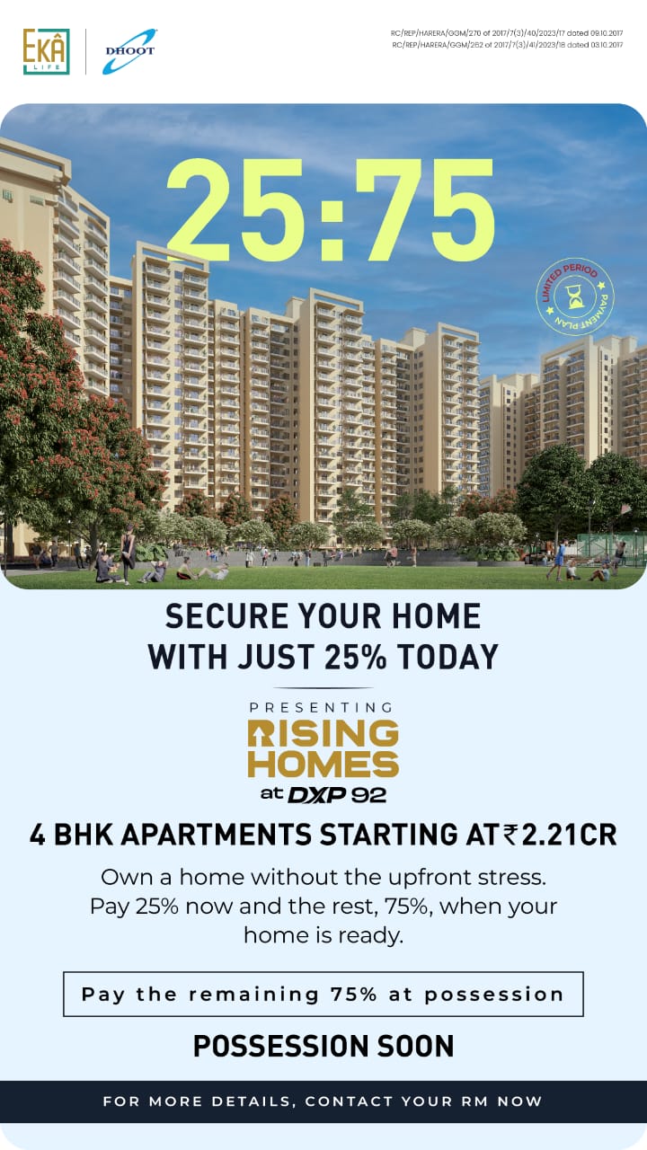 Secure Your Dream Home at Rising Homes, Possession Soon, Starting at ?2.21 Cr Update