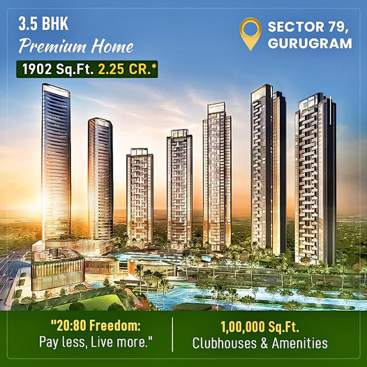 Spacious 3.5 BHK Premium Homes in Sector 79, Gurugram: A Blend of Luxury and Comfort at 2.25 Cr Update