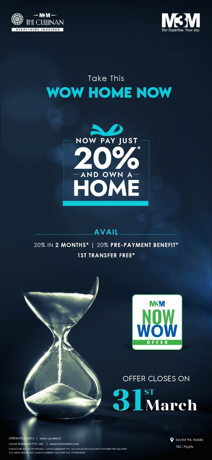 M3M's The Cullinan in Sector 94, Noida: A Wow Offer for Home Ownership Update