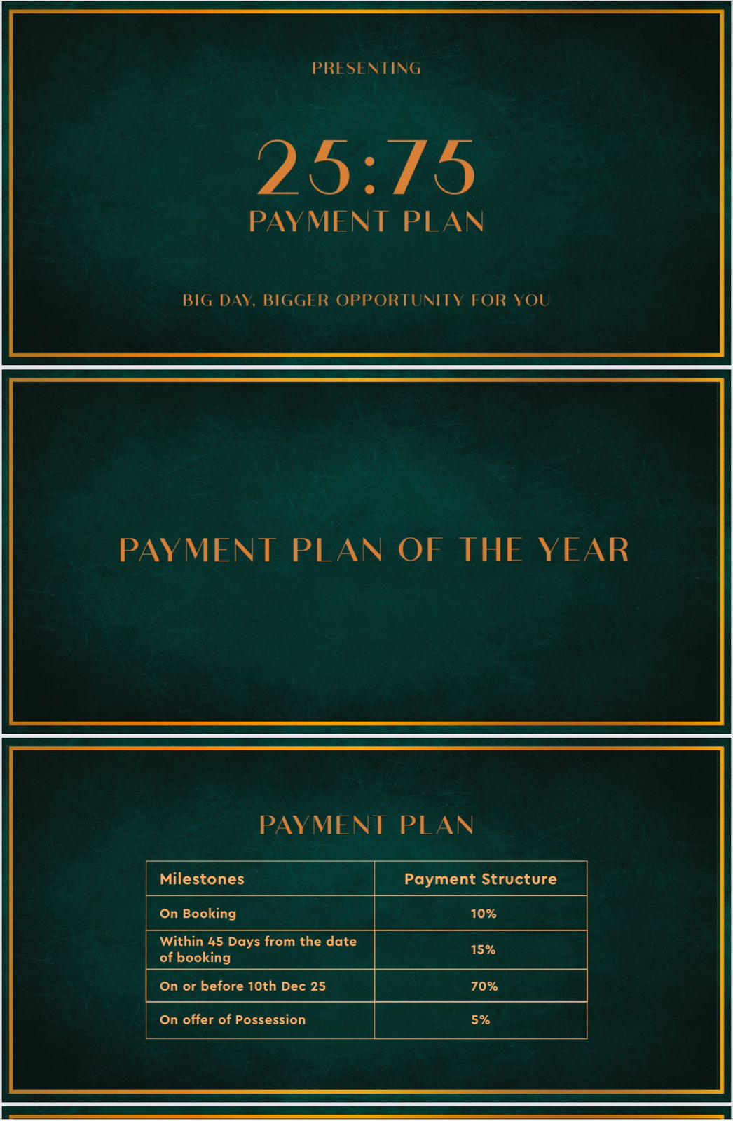 Dream payment plan : payment plan of the year Update