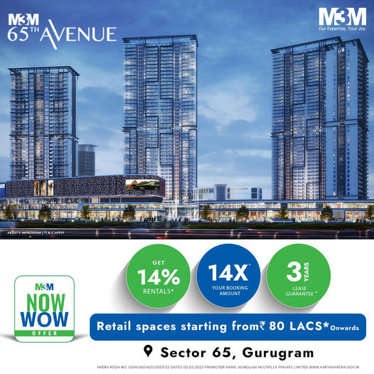 M3M 65th Avenue: A Commercial Epicenter in Sector 65, Gurugram Update