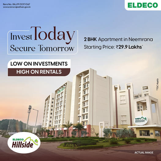 Eldeco Hillside: Affordable 2BHK Apartments in Neemrana - A Smart Investment for a Secure Future Update