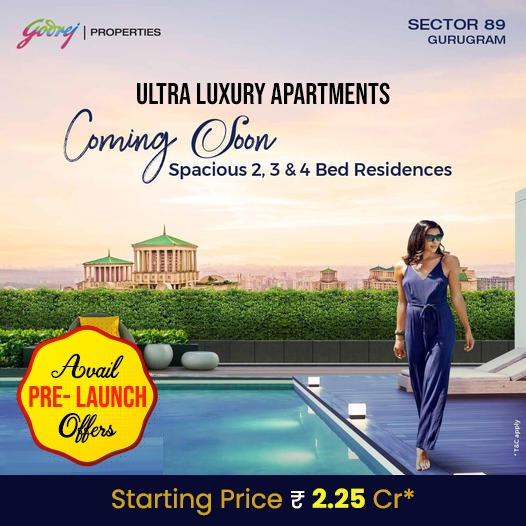 Anticipate the Grandeur: Godrej Properties Unveils Ultra Luxury Apartments in Sector 89 Gurugram Update