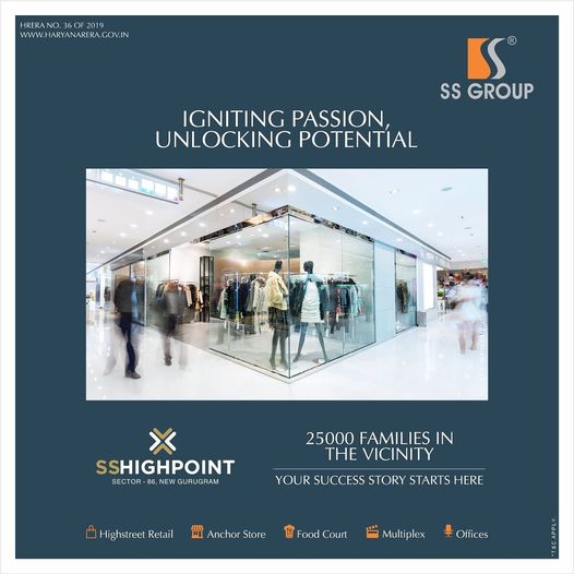 SS Highpoint: Igniting Passion, Unlocking Potential in Sector-86, New Gurugram Update