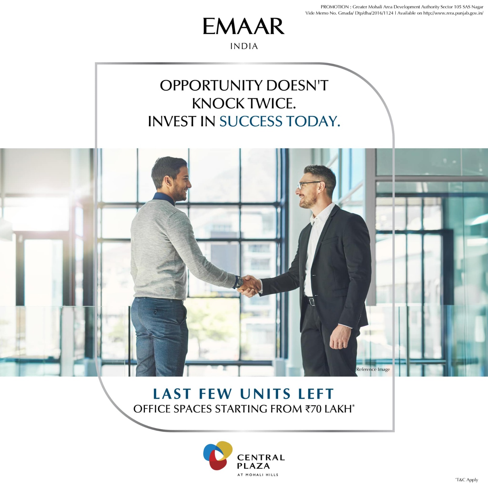 Emaar India Presents Central Plaza at Mohali Hills: A Beacon of Corporate Prestige Update